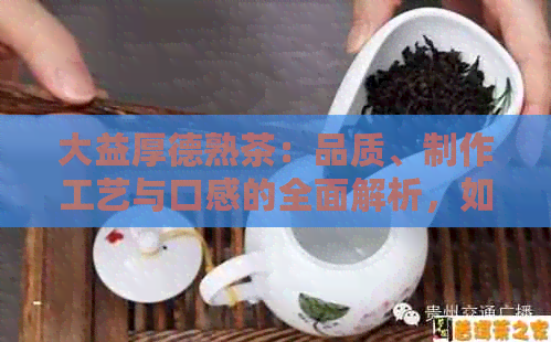 大益厚德熟茶：品质、制作工艺与口感的全面解析，如何选择和品尝？