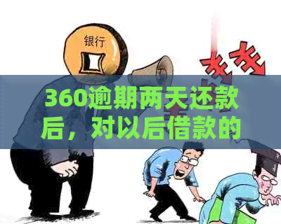 360逾期两天还款后，对以后借款的影响及再次借款可能性分析