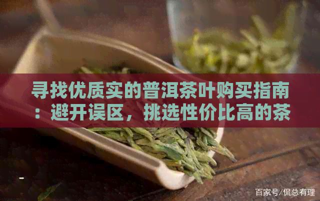 寻找优质实的普洱茶叶购买指南：避开误区，挑选性价比高的茶叶推荐