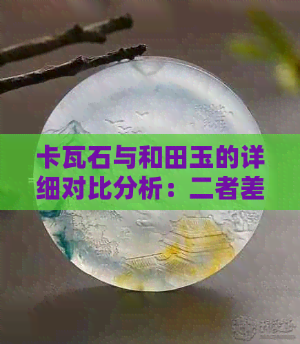 卡瓦石与和田玉的详细对比分析：二者差异与价值比较