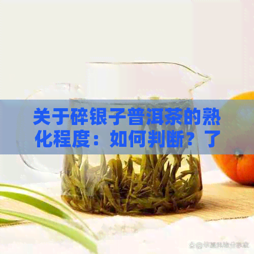 关于碎银子普洱茶的熟化程度：如何判断？了解其特点与功效