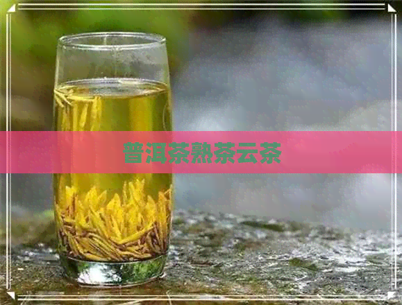 普洱茶熟茶云茶