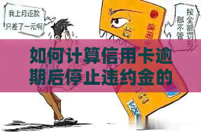 如何计算信用卡逾期后停止违约金的数额