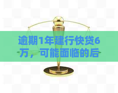 逾期1年建行快贷6万，可能面临的后果及解决方案是什么？