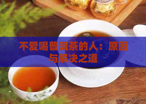 不爱喝普洱茶的人：原因与解决之道