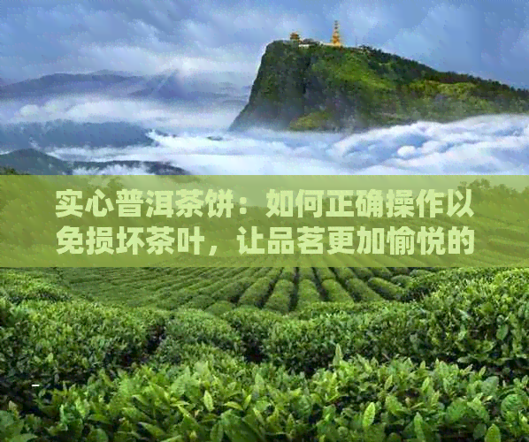 实心普洱茶饼：如何正确操作以免损坏茶叶，让品茗更加愉悦的全攻略