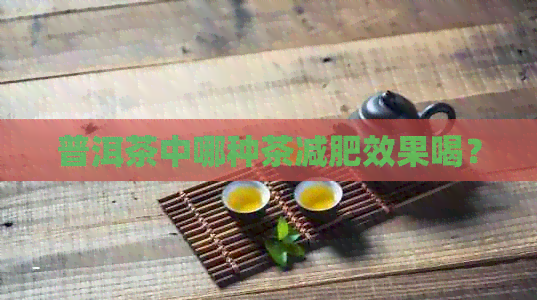 普洱茶中哪种茶减肥效果喝？