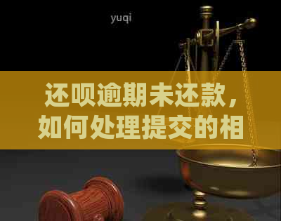 还呗逾期未还款，如何处理提交的相关资料及避免起诉？