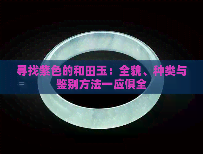 寻找紫色的和田玉：全貌、种类与鉴别方法一应俱全