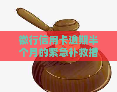 徽行信用卡逾期半个月的紧急补救措与解决方法