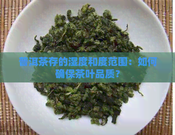 普洱茶存的湿度和度范围：如何确保茶叶品质？