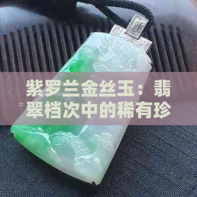 紫罗兰金丝玉：翡翠档次中的稀有珍品，价值与价格双丰收