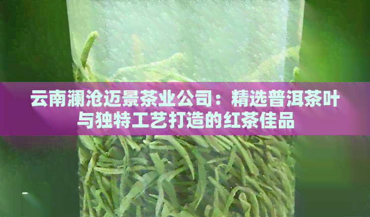 云南澜沧迈景茶业公司：精选普洱茶叶与独特工艺打造的红茶佳品