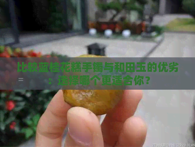 比较蓝桂花糕手镯与和田玉的优劣：选择哪个更适合你？