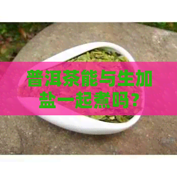 普洱茶能与生加盐一起煮吗？