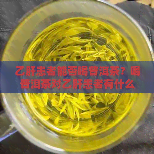 乙肝患者能否喝普洱茶？喝普洱茶对乙肝患者有什么好处和注意事项？