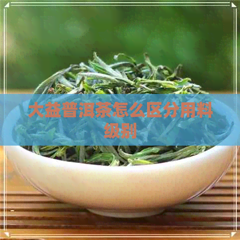 大益普洱茶怎么区分用料级别