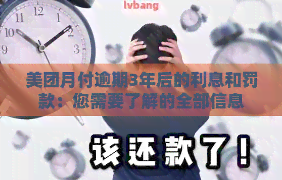 美团月付逾期3年后的利息和罚款：您需要了解的全部信息