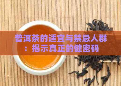 普洱茶的适宜与禁忌人群：揭示真正的健密码