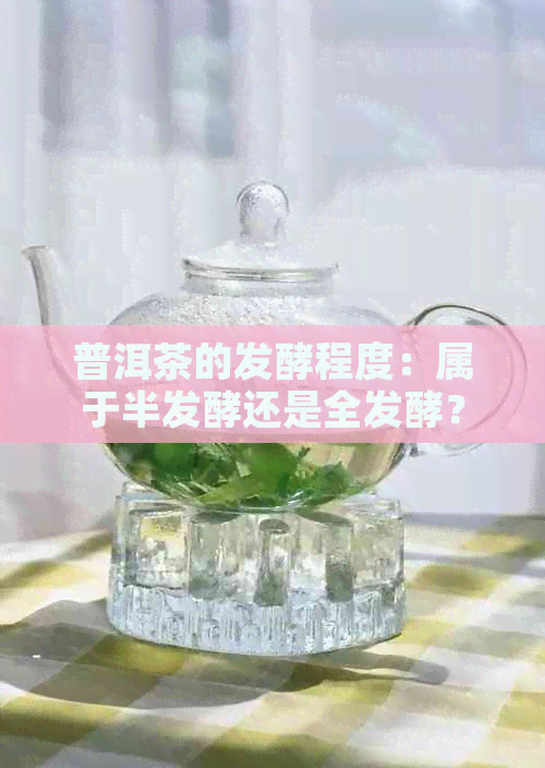 普洱茶的发酵程度：属于半发酵还是全发酵？