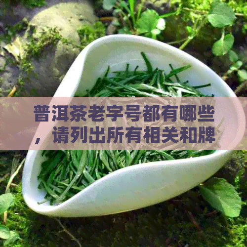 普洱茶老字号都有哪些，请列出所有相关和牌子。