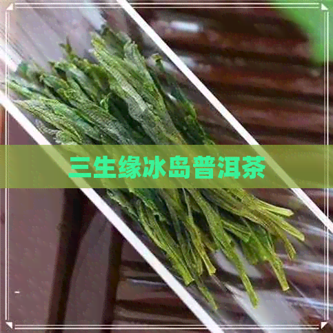 三生缘冰岛普洱茶