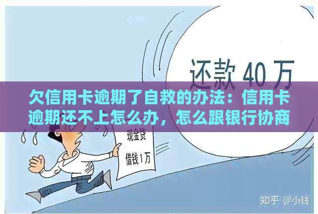 欠信用卡逾期了自救的办法：信用卡逾期还不上怎么办，怎么跟银行协商解决？