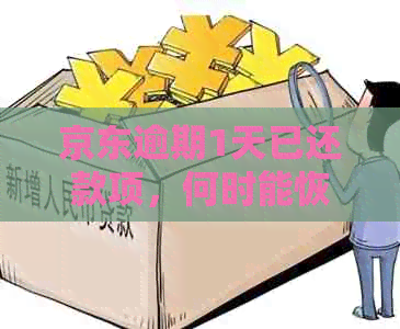 京东逾期1天已还款项，何时能恢复账户正常使用？