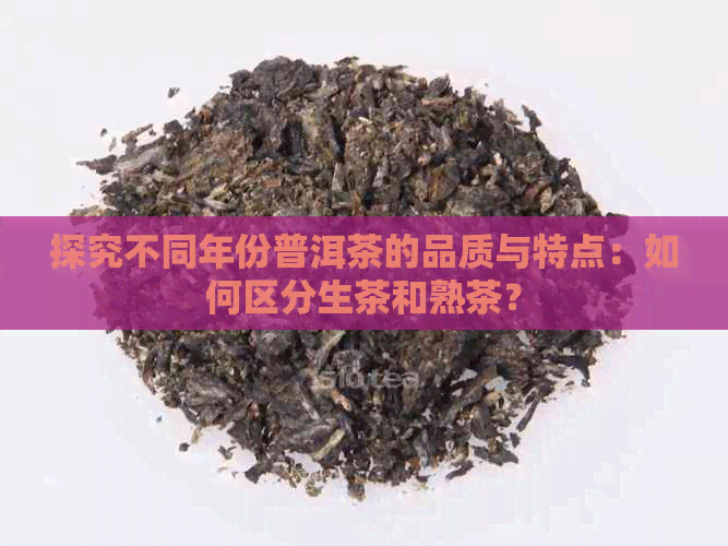 探究不同年份普洱茶的品质与特点：如何区分生茶和熟茶？