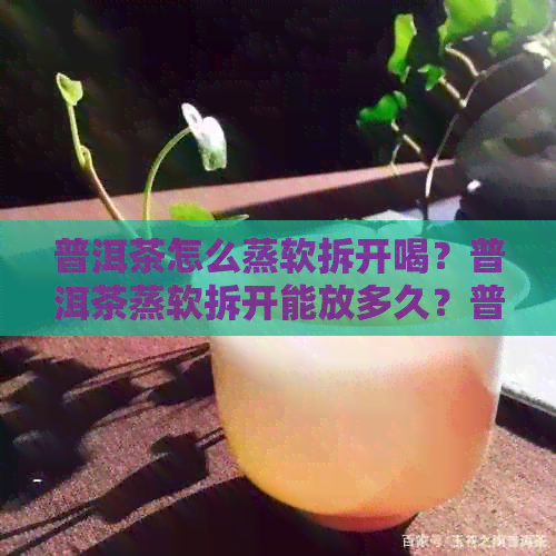 普洱茶怎么蒸软拆开喝？普洱茶蒸软拆开能放多久？普洱茶怎么蒸散？