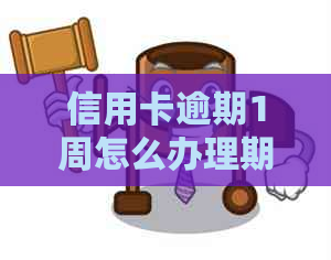 信用卡逾期1周怎么办理期还款