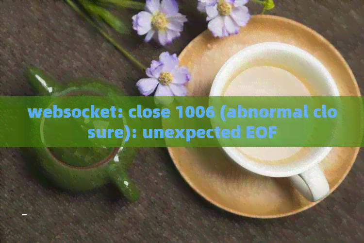 websocket: close 1006 (abnormal closure): unexpected EOF