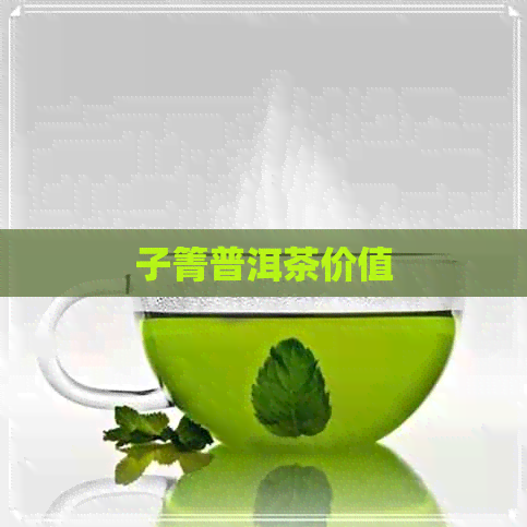 子箐普洱茶价值