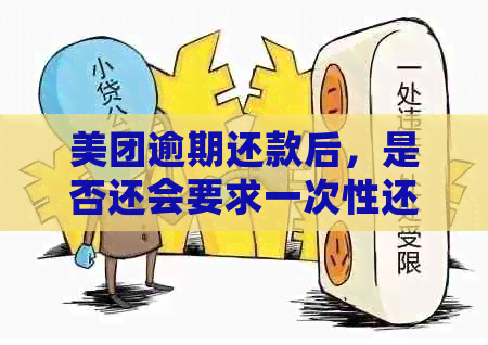 美团逾期还款后，是否还会要求一次性还清全额借款？