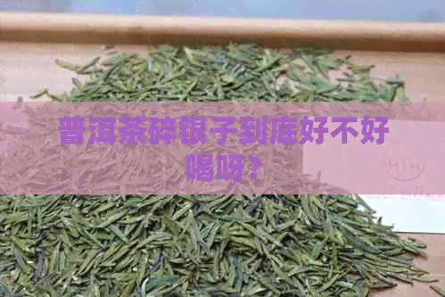 普洱茶碎银子到底好不好喝呀？