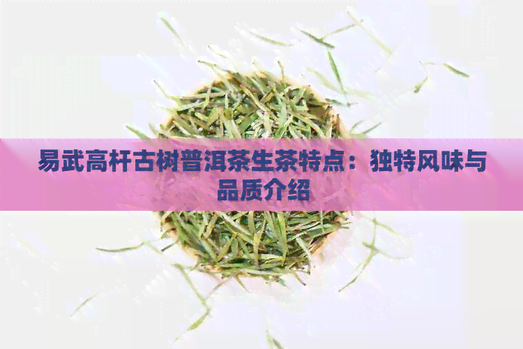 易武高杆古树普洱茶生茶特点：独特风味与品质介绍