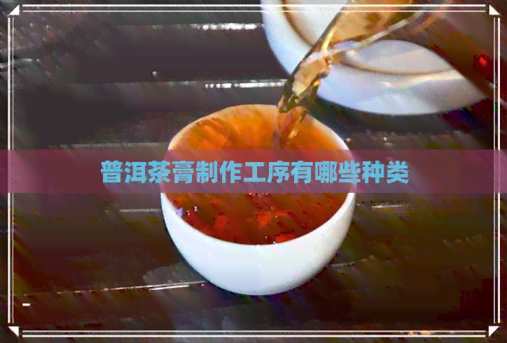 普洱茶膏制作工序有哪些种类