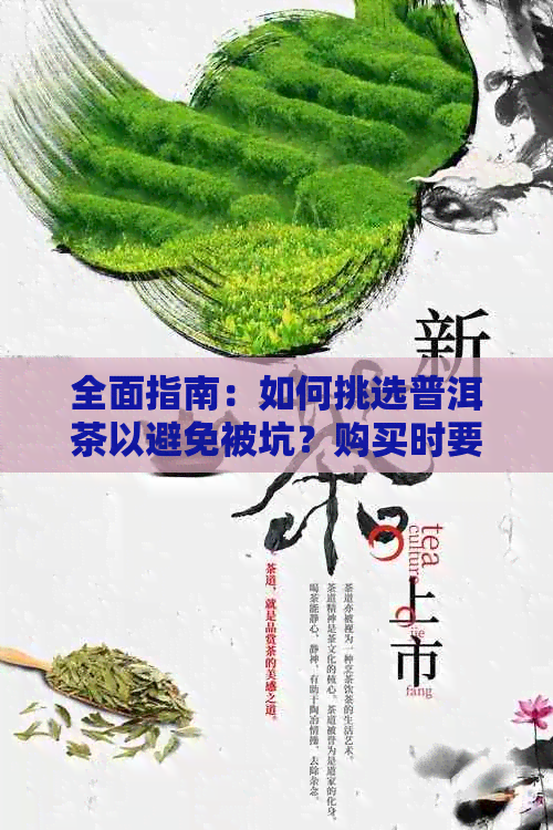 全面指南：如何挑选普洱茶以避免被坑？购买时要考虑的因素和建议