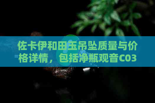 佐卡伊和田玉吊坠质量与价格详情，包括净瓶观音C03438款和手串，评价如何？