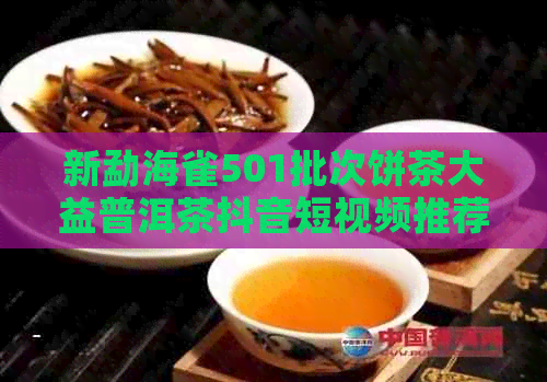 新勐海雀501批次饼茶大益普洱茶抖音短视频推荐及品鉴