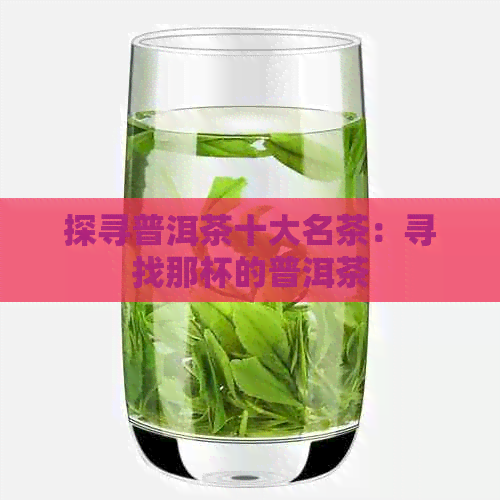 探寻普洱茶十大名茶：寻找那杯的普洱茶