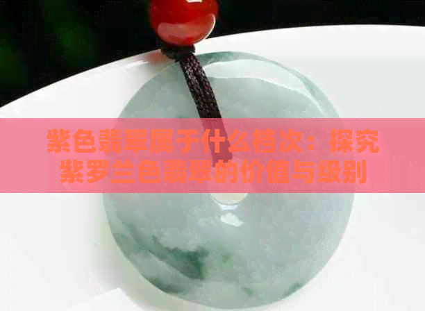 紫色翡翠属于什么档次：探究紫罗兰色翡翠的价值与级别