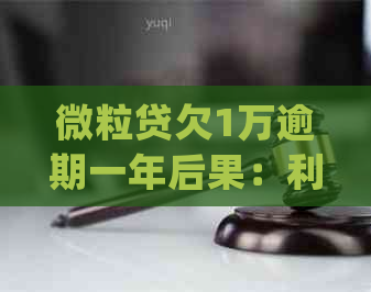 微粒贷欠1万逾期一年后果：利息多少？如何处理？会起诉吗？