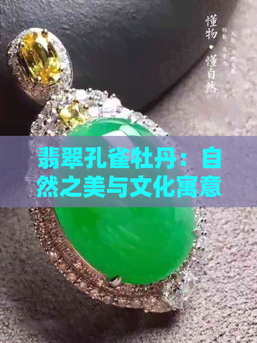 翡翠孔雀牡丹：自然之美与文化寓意的完美融合