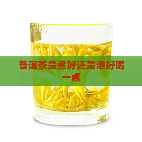 普洱茶是煮好还是泡好喝一点