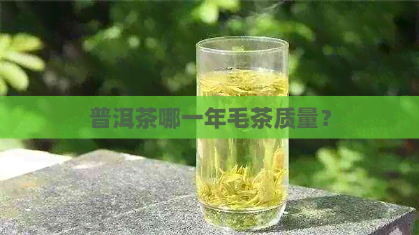 普洱茶哪一年毛茶质量？