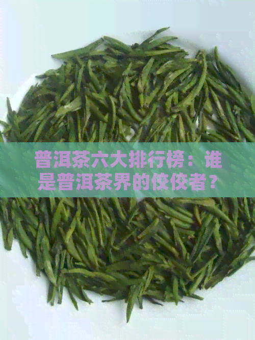 普洱茶六大排行榜：谁是普洱茶界的佼佼者？