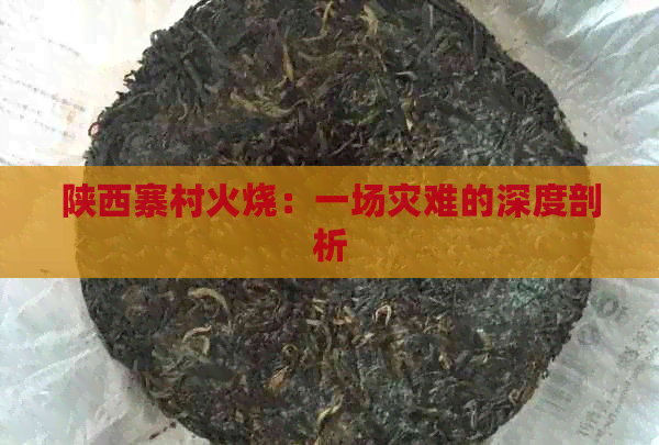 陕西寨村火烧：一场灾难的深度剖析