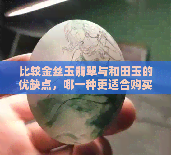 比较金丝玉翡翠与和田玉的优缺点，哪一种更适合购买？