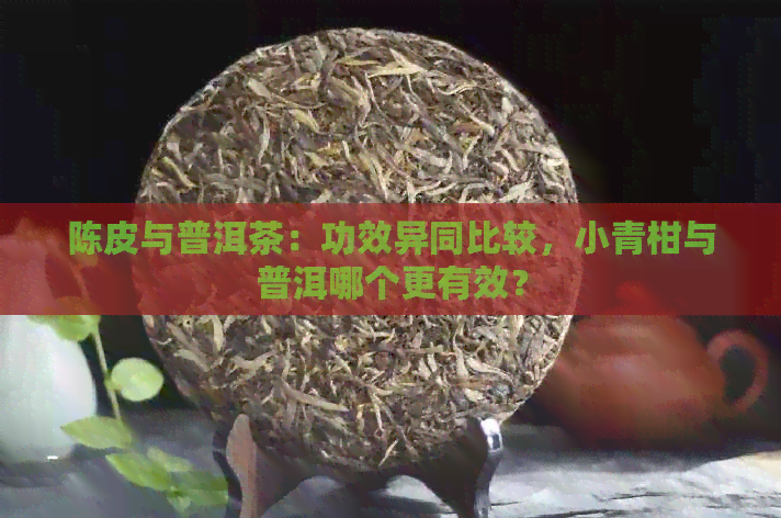 陈皮与普洱茶：功效异同比较，小青柑与普洱哪个更有效？